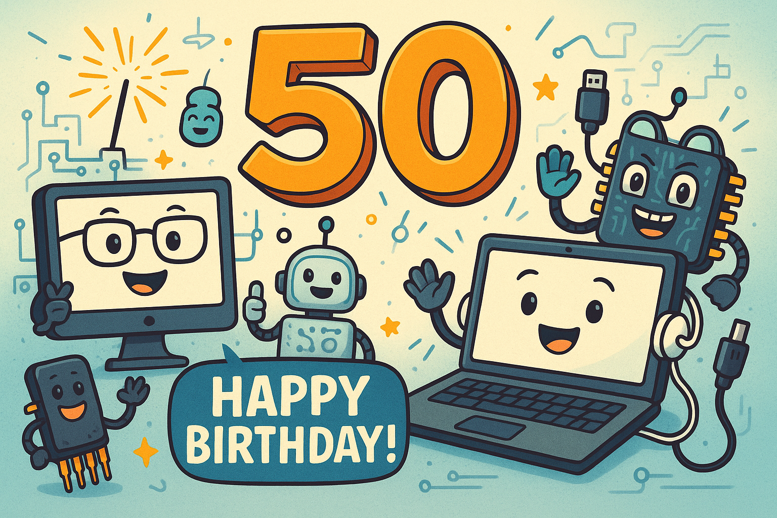 Alles Gute zum 50. Geburtstag